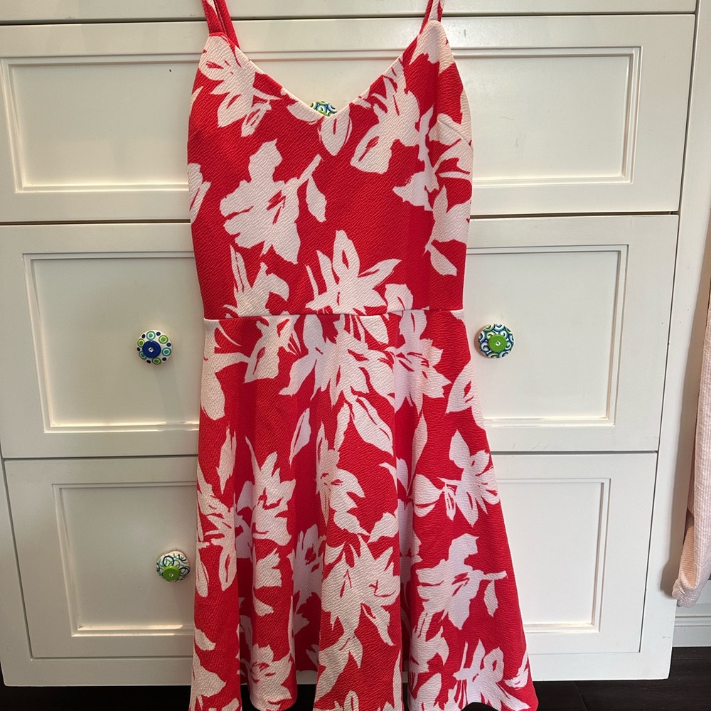 Aqua Floral Dress
